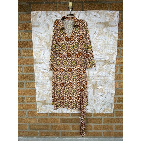 Camicettasnob wrap multicolored dress size 42/8 - Picture 3 of 12
